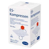 ES-Kompressen unsteril 8f 7,5x7,5cm     100 St.