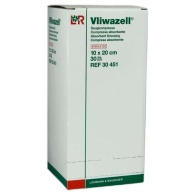 Vliwazell steril 10x20cm   30 St.