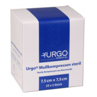Urgo Mullkompressen 8fach 7,5x7,5cm 50Stück steril