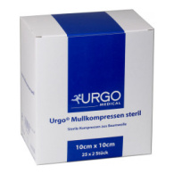 Urgo Mullkompressen 8f 10x10cm 50Stück, steril