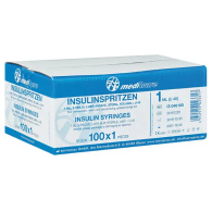 Mediware Insulinspritze 1ml - U40 100St.