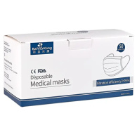 OP-Mundschutz Dental blau/weiß 50St.