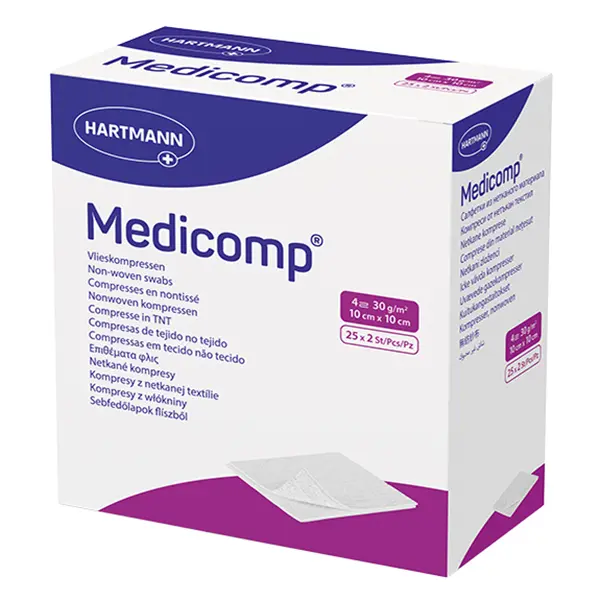 Medicomp Vlieskompresse 5x5cm, steril 25x2 St.