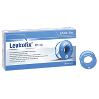 Leukofix 2,50cmx5m ohne Schutzring 12 Rollen