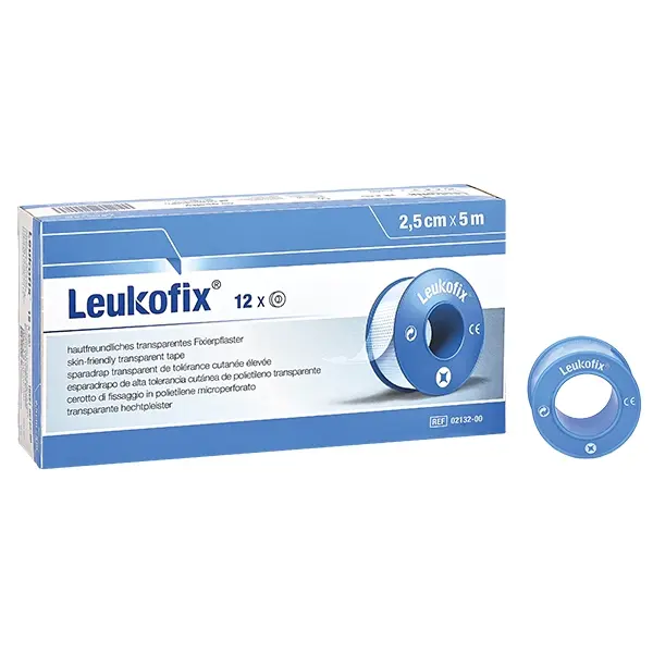 Leukofix 2,50cmx5m ohne Schutzring 12 Rollen