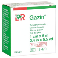 Gazin Tamponadebinde steril 1cmx5m 1 St.